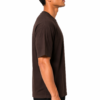 BLAKE ESSENCE The Espresso Essential Tee — Espresso oversized t-shirt for men, right side view