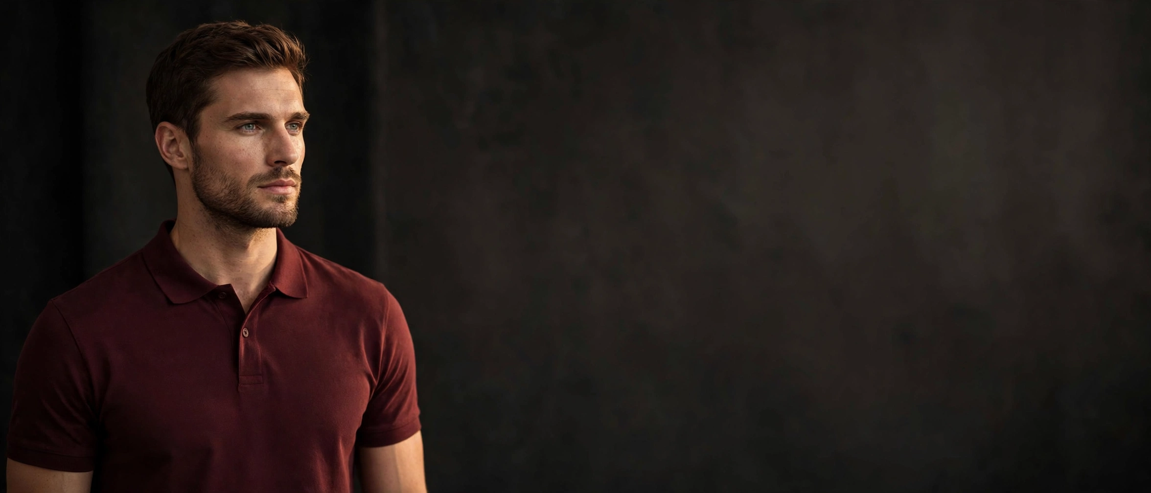 BLAKE ESSENCE The Polo — premium maroon polo t-shirt for men, launching soon