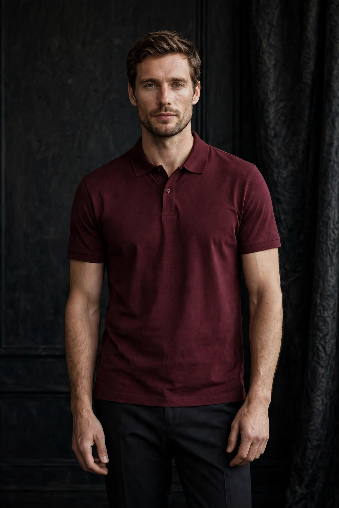BLAKE ESSENCE The Polo — premium maroon polo t-shirt for men, launching soon